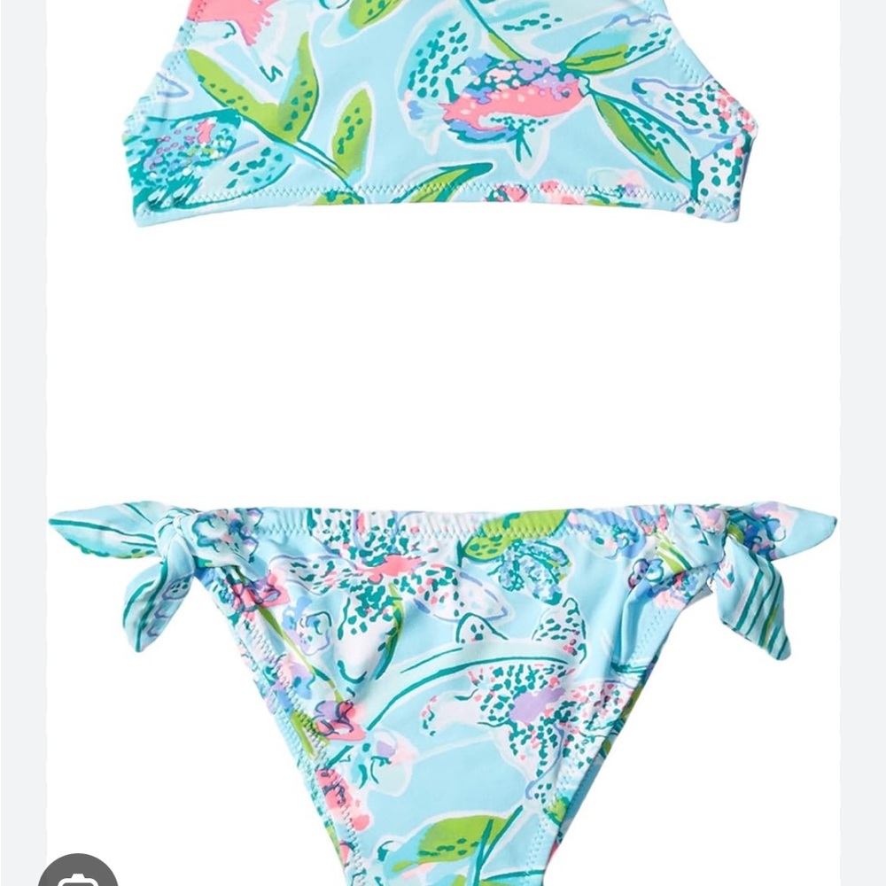 Kids Swimwear Set - Blue Floral